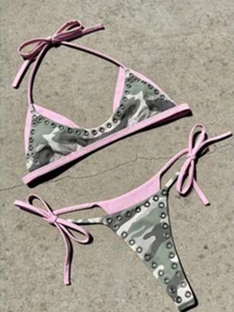 A Bathing Ape Camo - Costume da bagno bikini da donna