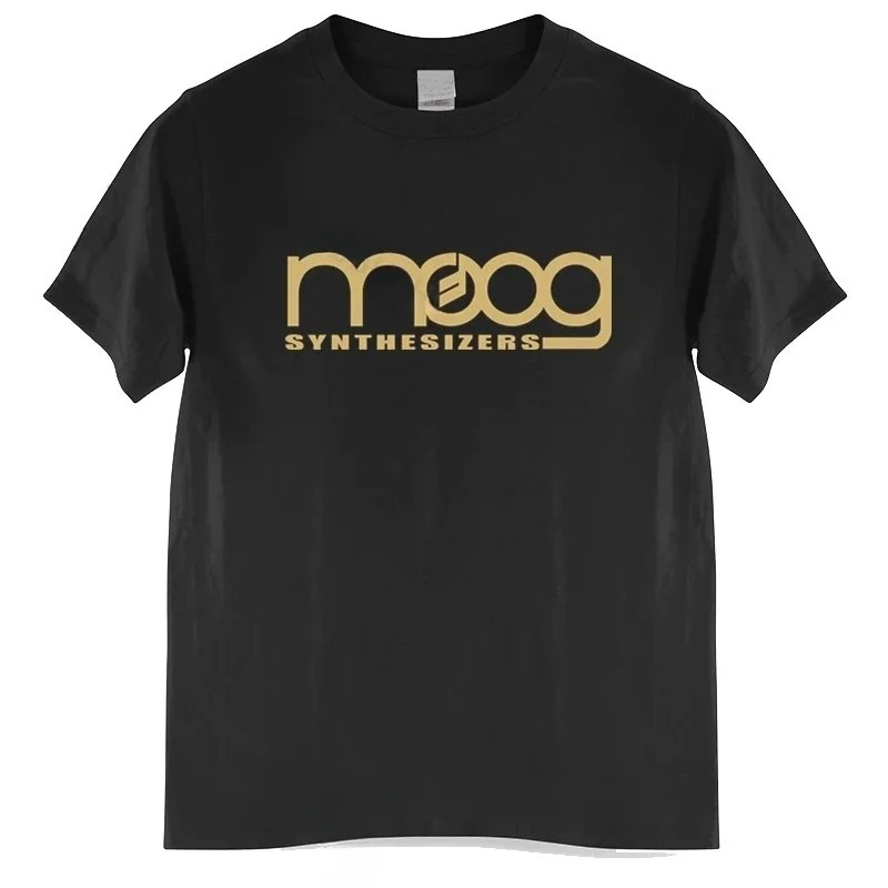 Streetwear Brand Tees - Moog sintetizzatore T-Shirt con stampa nera