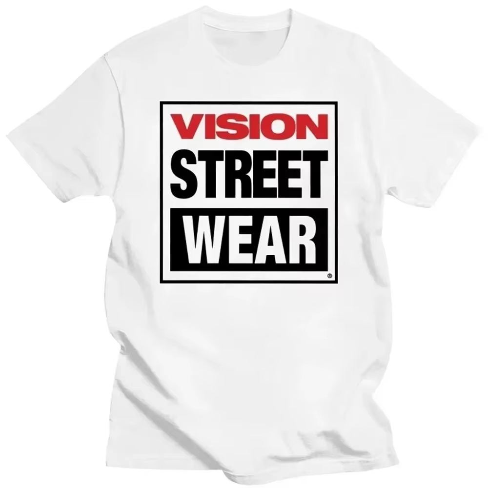 Vision Streetwear Brand - T-shirt di tendenza White Vision Wear