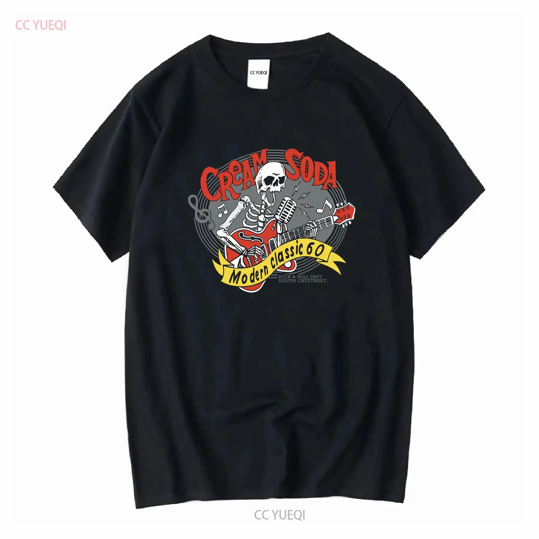 Streetwear Brand Tees - Maglietta Cream Soda Rock Roll Maglietta