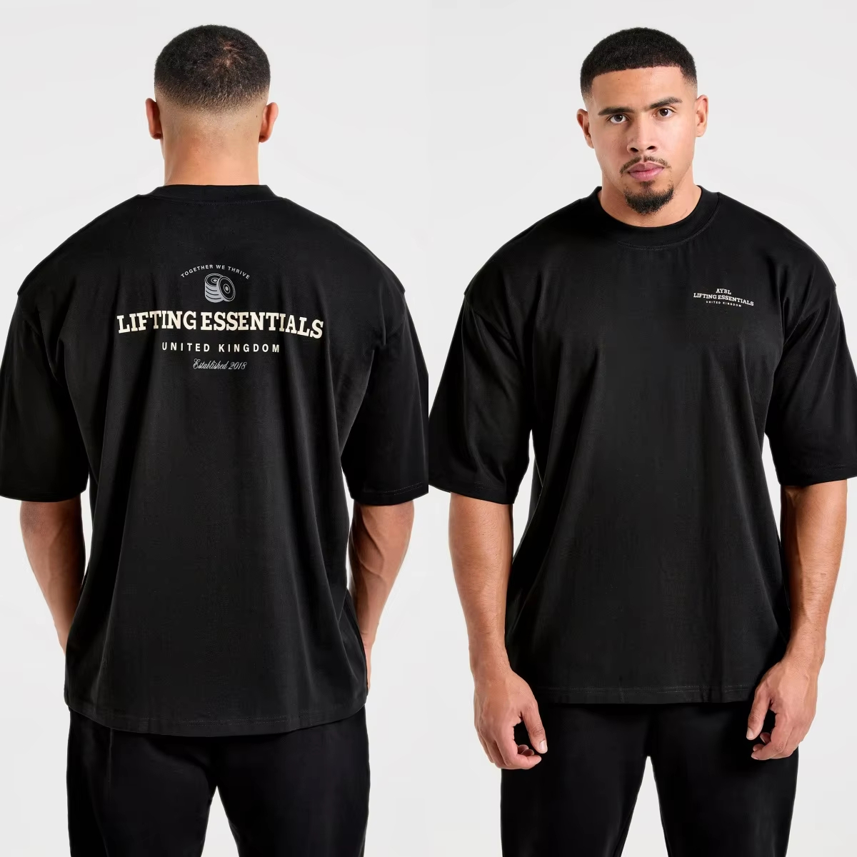 Streetwear Gym Brand - Nuova T-shirt con Logo Classico GYM,