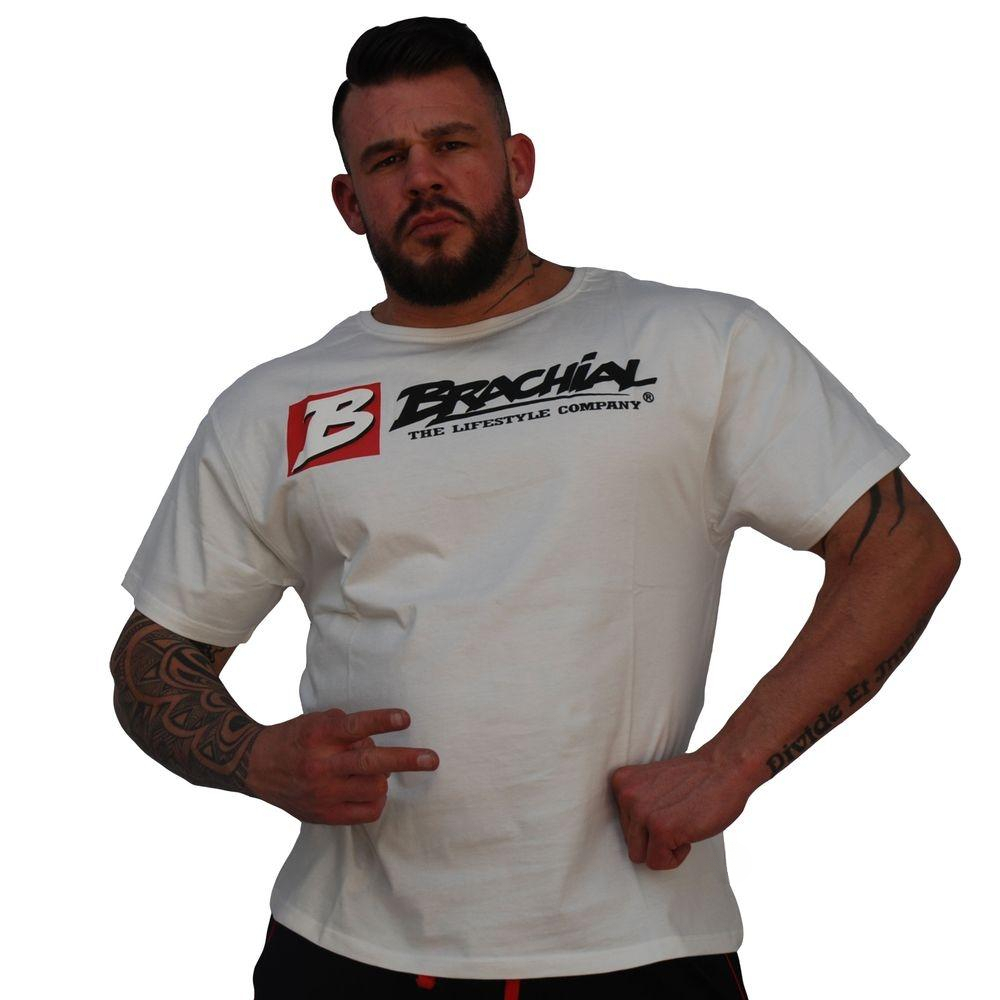 T-Shirt Bianca Stile Brachial  - Streetwear Gym Brand recensione e prezzo