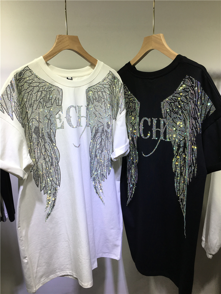 L-4XL Oversize strass Angel Wi - Streetwear Brand Tees recensione e prezzo